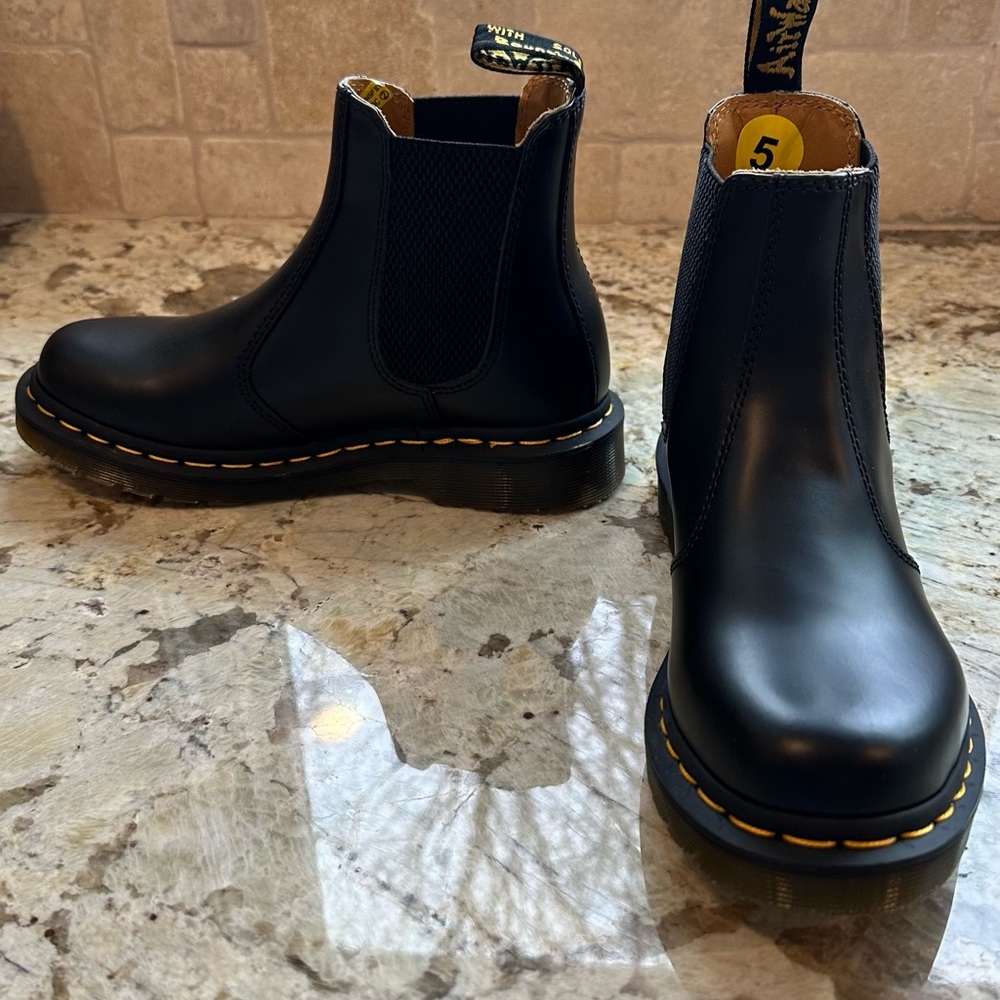 Dr. Martens Black Chelsea Ankle Boots